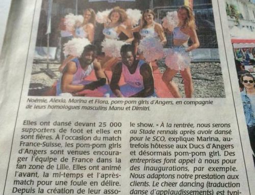 Les pom-pom girls d’Angers ont dansé pour l’équipe de France